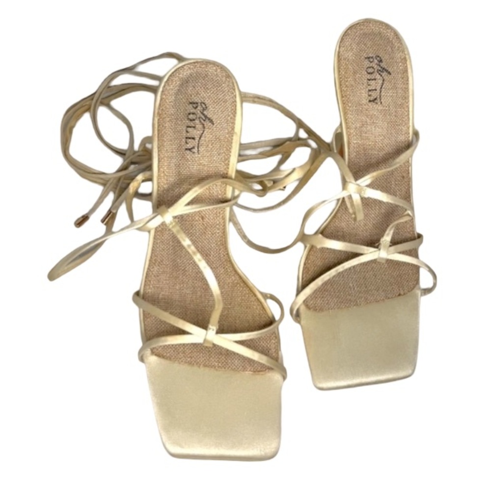 Women's Cream Strappy Sandals